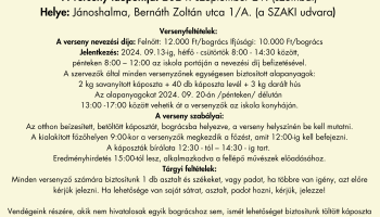 Felhívás - Töltöttkáposzta-főző verseny